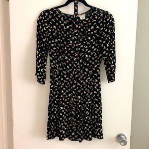 Urban Outfitters Cutout Printed Dress (Size 2)